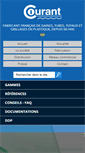 Mobile Screenshot of courant.fr