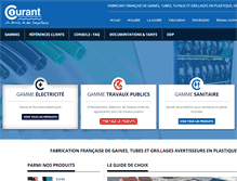 Tablet Screenshot of courant.fr
